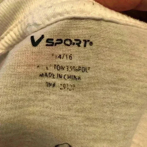 VSport plain white undershirt boys 14-16 - Picture 5 of 5